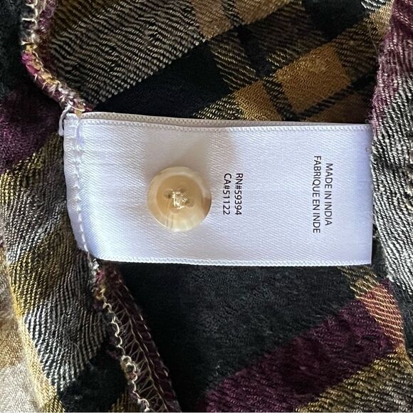 beachlunchlounge plaid button up shirt - Picture 6 of 6